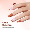 image:imageBeetles Pink Gel Polish  Strawberry Cream 15ML051Fl Oz Light Pink Gel Nail Polish Same Color Same Bottle Soak Off UV LED Lamp Summer Nails Art LongLasting Manicure Salon DIY HomeI  Creme Brown  Burnt Orange