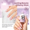 image:imageBeetles Pink Gel Polish  Strawberry Cream 15ML051Fl Oz Light Pink Gel Nail Polish Same Color Same Bottle Soak Off UV LED Lamp Summer Nails Art LongLasting Manicure Salon DIY HomeJ  Sheer Purple  Lilac Ripple