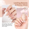 image:imageBeetles Pink Gel Polish  Strawberry Cream 15ML051Fl Oz Light Pink Gel Nail Polish Same Color Same Bottle Soak Off UV LED Lamp Summer Nails Art LongLasting Manicure Salon DIY HomeB  Sheer Pink  Bare Mocha