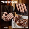 image:imageBeetles Pink Gel Polish  Strawberry Cream 15ML051Fl Oz Light Pink Gel Nail Polish Same Color Same Bottle Soak Off UV LED Lamp Summer Nails Art LongLasting Manicure Salon DIY HomeA  Sheer Brown  Morning Mocha