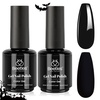 image:imageBeetles Pink Gel Polish  Strawberry Cream 15ML051Fl Oz Light Pink Gel Nail Polish Same Color Same Bottle Soak Off UV LED Lamp Summer Nails Art LongLasting Manicure Salon DIY HomeG  Creme Black  2pcs Long Nights Black