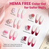 image:imageBeetles Pink Gel Polish Set  Ballet Rosa HemaFree Collection 6 Colors Nude Pink Colors Gel Kit with PreSwatched Color Card Soak Off UV LED Polish for DIY Nail Art Home Salon GiftsBallet Rosa