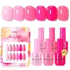 image:imageBeetles Pink Gel Polish Set  Ballet Rosa HemaFree Collection 6 Colors Nude Pink Colors Gel Kit with PreSwatched Color Card Soak Off UV LED Polish for DIY Nail Art Home Salon GiftsSummer Heartbeat