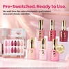 image:imageBeetles Pink Gel Polish Set  Ballet Rosa HemaFree Collection 6 Colors Nude Pink Colors Gel Kit with PreSwatched Color Card Soak Off UV LED Polish for DIY Nail Art Home Salon GiftsBallet Rosa