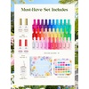 image:imageBeetles Pink Gel Polish Set  Ballet Rosa HemaFree Collection 6 Colors Nude Pink Colors Gel Kit with PreSwatched Color Card Soak Off UV LED Polish for DIY Nail Art Home Salon GiftsSummer Garden