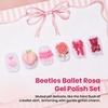 image:imageBeetles Pink Gel Polish Set  Ballet Rosa HemaFree Collection 6 Colors Nude Pink Colors Gel Kit with PreSwatched Color Card Soak Off UV LED Polish for DIY Nail Art Home Salon GiftsBallet Rosa