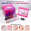 image:imageBeetles Pink Gel Polish Set  Ballet Rosa HemaFree Collection 6 Colors Nude Pink Colors Gel Kit with PreSwatched Color Card Soak Off UV LED Polish for DIY Nail Art Home Salon GiftsAlmost Okay