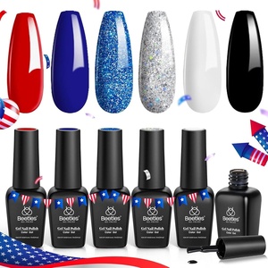 image:imageBeetles Neon Gel Nail Polish  Dreamy Summer Nails Art 6 Colors Hot Pink Blue Yellow Green Summer Gel Nail Polish Set Soak Off UV LED Bright Rainbow Neon Nails Art LongLasting Manicure SalonBlue White Set