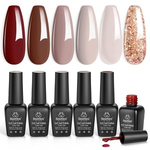 image:imageBeetles Pink Gel Nail Polish Set  Rosy Diamond Hot Pink Glitter Gel Polish 6 Colors Sparkly Soak Off UV LED Gel Nail Polish for DIY Nail Art Salon Manicure Gift for Women000Smooth Hazelnut