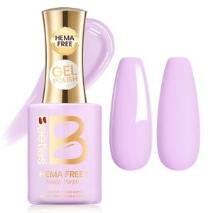 image:imageBeetles Pink Gel Polish  Baby Flush Full Size 15ML051Fl Oz Hema Free Pink Gel Nail Polish Soak Off UV LED Lamp Bright Summer Nails Art Manicure Salon DIY NailsJ  Creme Purple  Souffle Purple