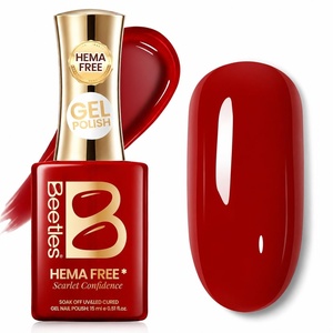 image:imageBeetles Pink Gel Polish  Baby Flush Full Size 15ML051Fl Oz Hema Free Pink Gel Nail Polish Soak Off UV LED Lamp Bright Summer Nails Art Manicure Salon DIY NailsC  Creme Red  Scarlet Confidence