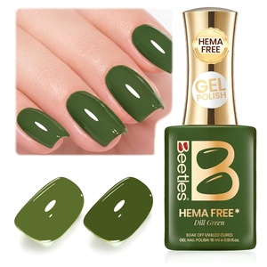 image:imageBeetles Pink Gel Polish  Baby Flush Full Size 15ML051Fl Oz Hema Free Pink Gel Nail Polish Soak Off UV LED Lamp Bright Summer Nails Art Manicure Salon DIY NailsH  Creme Green  Dill Green