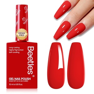 image:imageBeetles Pink Gel Polish  Baby Flush Full Size 15ML051Fl Oz Hema Free Pink Gel Nail Polish Soak Off UV LED Lamp Bright Summer Nails Art Manicure Salon DIY NailsC  Creme Red  Daring Grace