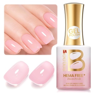 image:imageBeetles Pink Gel Polish  Strawberry Cream 15ML051Fl Oz Light Pink Gel Nail Polish Same Color Same Bottle Soak Off UV LED Lamp Summer Nails Art LongLasting Manicure Salon DIY HomeB  Sheer Pink  Dawn Petals
