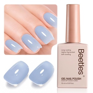 image:imageBeetles Pink Gel Polish  Strawberry Cream 15ML051Fl Oz Light Pink Gel Nail Polish Same Color Same Bottle Soak Off UV LED Lamp Summer Nails Art LongLasting Manicure Salon DIY HomeSilent Tide