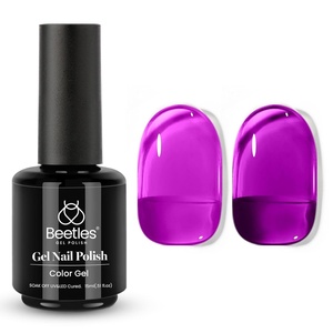 image:imageBeetles Pink Gel Polish  Strawberry Cream 15ML051Fl Oz Light Pink Gel Nail Polish Same Color Same Bottle Soak Off UV LED Lamp Summer Nails Art LongLasting Manicure Salon DIY HomeViolet Night Dream