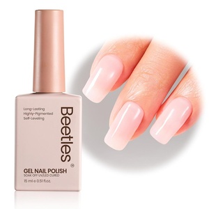 image:imageBeetles Pink Gel Polish  Strawberry Cream 15ML051Fl Oz Light Pink Gel Nail Polish Same Color Same Bottle Soak Off UV LED Lamp Summer Nails Art LongLasting Manicure Salon DIY HomePink Jelly