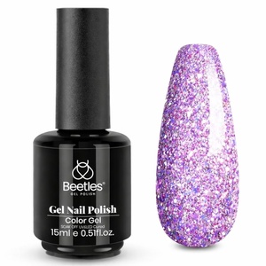 image:imageBeetles Pink Gel Polish  Strawberry Cream 15ML051Fl Oz Light Pink Gel Nail Polish Same Color Same Bottle Soak Off UV LED Lamp Summer Nails Art LongLasting Manicure Salon DIY HomeJ  Shimmery Purple  Rose Quartz Glow