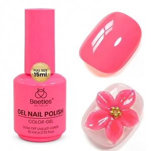 image:imageBeetles Pink Gel Polish  Strawberry Cream 15ML051Fl Oz Light Pink Gel Nail Polish Same Color Same Bottle Soak Off UV LED Lamp Summer Nails Art LongLasting Manicure Salon DIY HomeRaspberry Mousse
