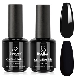 image:imageBeetles Pink Gel Polish  Strawberry Cream 15ML051Fl Oz Light Pink Gel Nail Polish Same Color Same Bottle Soak Off UV LED Lamp Summer Nails Art LongLasting Manicure Salon DIY HomeG  Creme Black  2pcs Long Nights Black
