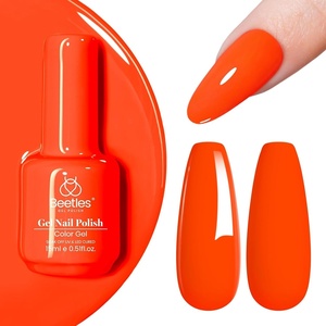 image:imageBeetles Pink Gel Polish  Strawberry Cream 15ML051Fl Oz Light Pink Gel Nail Polish Same Color Same Bottle Soak Off UV LED Lamp Summer Nails Art LongLasting Manicure Salon DIY HomeM  Creme Orange  Bright Orange