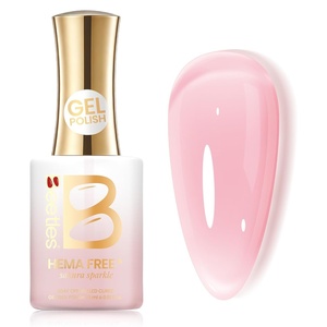 image:imageBeetles Pink Gel Polish  Strawberry Cream 15ML051Fl Oz Light Pink Gel Nail Polish Same Color Same Bottle Soak Off UV LED Lamp Summer Nails Art LongLasting Manicure Salon DIY HomeA  Sheer Pink  Sakura Sparkle