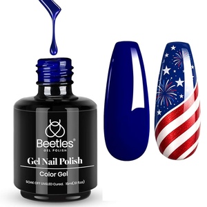 image:imageBeetles Pink Gel Polish  Strawberry Cream 15ML051Fl Oz Light Pink Gel Nail Polish Same Color Same Bottle Soak Off UV LED Lamp Summer Nails Art LongLasting Manicure Salon DIY HomeD  Creme Blue  Midnight Ocean