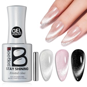 image:imageBeetles Pink Gel Polish  Strawberry Cream 15ML051Fl Oz Light Pink Gel Nail Polish Same Color Same Bottle Soak Off UV LED Lamp Summer Nails Art LongLasting Manicure Salon DIY HomeF  Velvet Silver  Frosted Glow