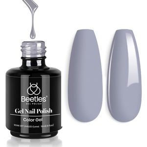 image:imageBeetles Pink Gel Polish  Strawberry Cream 15ML051Fl Oz Light Pink Gel Nail Polish Same Color Same Bottle Soak Off UV LED Lamp Summer Nails Art LongLasting Manicure Salon DIY HomeN  Creme Grey  Whale Gray
