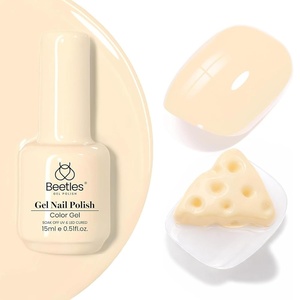 image:imageBeetles Pink Gel Polish  Strawberry Cream 15ML051Fl Oz Light Pink Gel Nail Polish Same Color Same Bottle Soak Off UV LED Lamp Summer Nails Art LongLasting Manicure Salon DIY HomeK  Creme Yellow  Soft Butter