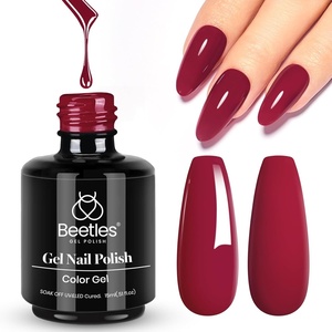 image:imageBeetles Pink Gel Polish  Strawberry Cream 15ML051Fl Oz Light Pink Gel Nail Polish Same Color Same Bottle Soak Off UV LED Lamp Summer Nails Art LongLasting Manicure Salon DIY HomeC  Creme Red  Formula Red