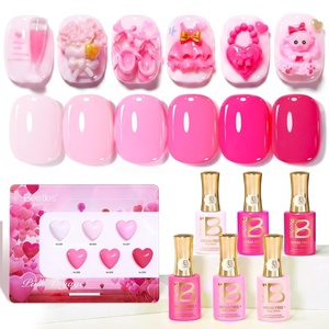 image:imageBeetles Pink Gel Polish Set  Ballet Rosa HemaFree Collection 6 Colors Nude Pink Colors Gel Kit with PreSwatched Color Card Soak Off UV LED Polish for DIY Nail Art Home Salon Gifts0Pink Escape