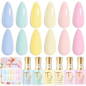image:imageBeetles Pink Gel Polish Set  Ballet Rosa HemaFree Collection 6 Colors Nude Pink Colors Gel Kit with PreSwatched Color Card Soak Off UV LED Polish for DIY Nail Art Home Salon GiftsCream Pastels