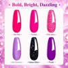image:imageBeetles Blue Gel Nail Polish Set  Ocean Veil 6 Colors Jelly Summer Gel Nail Polish Kit Green Sheer Translucent Effect Soak off UV Nail Art DIY at Home Gift for WomenDreamy Pink Purple