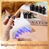 image:imageBeetles Blue Gel Nail Polish Set  Ocean Veil 6 Colors Jelly Summer Gel Nail Polish Kit Green Sheer Translucent Effect Soak off UV Nail Art DIY at Home Gift for Women000Chocolate Brown