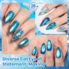 image:imageBeetles Blue Gel Nail Polish Set  Ocean Veil 6 Colors Jelly Summer Gel Nail Polish Kit Green Sheer Translucent Effect Soak off UV Nail Art DIY at Home Gift for Women000Liberty Blue