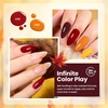 image:imageBeetles Blue Gel Nail Polish Set  Ocean Veil 6 Colors Jelly Summer Gel Nail Polish Kit Green Sheer Translucent Effect Soak off UV Nail Art DIY at Home Gift for Women000Golden Blessing