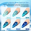 image:imageBeetles Blue Gel Nail Polish Set  Ocean Veil 6 Colors Jelly Summer Gel Nail Polish Kit Green Sheer Translucent Effect Soak off UV Nail Art DIY at Home Gift for Women000Liberty Blue