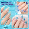 image:imageBeetles Blue Gel Nail Polish Set  Ocean Veil 6 Colors Jelly Summer Gel Nail Polish Kit Green Sheer Translucent Effect Soak off UV Nail Art DIY at Home Gift for WomenOcean Veil