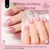 image:imageBeetles Blue Gel Nail Polish Set  Ocean Veil 6 Colors Jelly Summer Gel Nail Polish Kit Green Sheer Translucent Effect Soak off UV Nail Art DIY at Home Gift for Women00Faded Rose