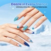 image:imageBeetles Blue Gel Nail Polish Set  Ocean Veil 6 Colors Jelly Summer Gel Nail Polish Kit Green Sheer Translucent Effect Soak off UV Nail Art DIY at Home Gift for WomenGlacier Diamond
