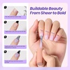image:imageBeetles Blue Gel Nail Polish Set  Ocean Veil 6 Colors Jelly Summer Gel Nail Polish Kit Green Sheer Translucent Effect Soak off UV Nail Art DIY at Home Gift for Women000Amethyst Realm