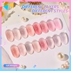 image:imageBeetles Blue Gel Nail Polish Set  Ocean Veil 6 Colors Jelly Summer Gel Nail Polish Kit Green Sheer Translucent Effect Soak off UV Nail Art DIY at Home Gift for Women008 colors Soft Whisper