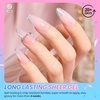 image:imageBeetles Blue Gel Nail Polish Set  Ocean Veil 6 Colors Jelly Summer Gel Nail Polish Kit Green Sheer Translucent Effect Soak off UV Nail Art DIY at Home Gift for Women008 colors Soft Whisper