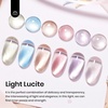 image:imageBeetles Blue Gel Nail Polish Set  Ocean Veil 6 Colors Jelly Summer Gel Nail Polish Kit Green Sheer Translucent Effect Soak off UV Nail Art DIY at Home Gift for Women00Light Lucite