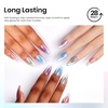 image:imageBeetles Blue Gel Nail Polish Set  Ocean Veil 6 Colors Jelly Summer Gel Nail Polish Kit Green Sheer Translucent Effect Soak off UV Nail Art DIY at Home Gift for Women00Light Lucite