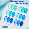 image:imageBeetles Blue Gel Nail Polish Set  Ocean Veil 6 Colors Jelly Summer Gel Nail Polish Kit Green Sheer Translucent Effect Soak off UV Nail Art DIY at Home Gift for WomenOcean Veil