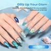 image:imageBeetles Blue Gel Nail Polish Set  Ocean Veil 6 Colors Jelly Summer Gel Nail Polish Kit Green Sheer Translucent Effect Soak off UV Nail Art DIY at Home Gift for Women000Liberty Blue