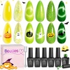 image:imageBeetles Blue Gel Nail Polish Set  Ocean Veil 6 Colors Jelly Summer Gel Nail Polish Kit Green Sheer Translucent Effect Soak off UV Nail Art DIY at Home Gift for WomenSummer Beats