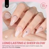 image:imageBeetles Blue Gel Nail Polish Set  Ocean Veil 6 Colors Jelly Summer Gel Nail Polish Kit Green Sheer Translucent Effect Soak off UV Nail Art DIY at Home Gift for Women000Whipsers of Love